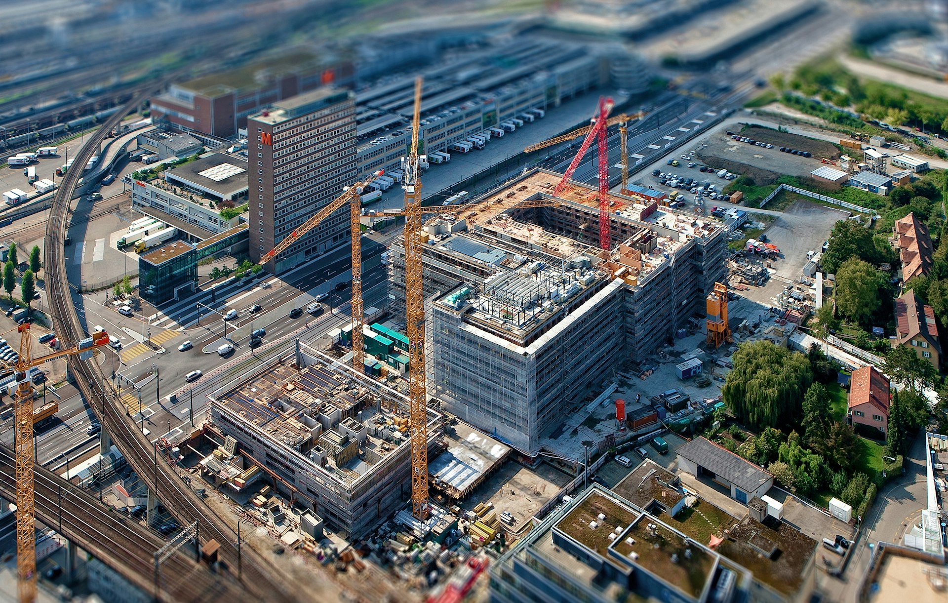 aerial view photography of building